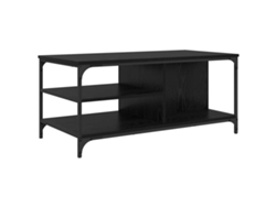 Maison Exclusive - Mesa De Café Roble Negro 100 X 50 X 45 Cm Madera Contrachapada