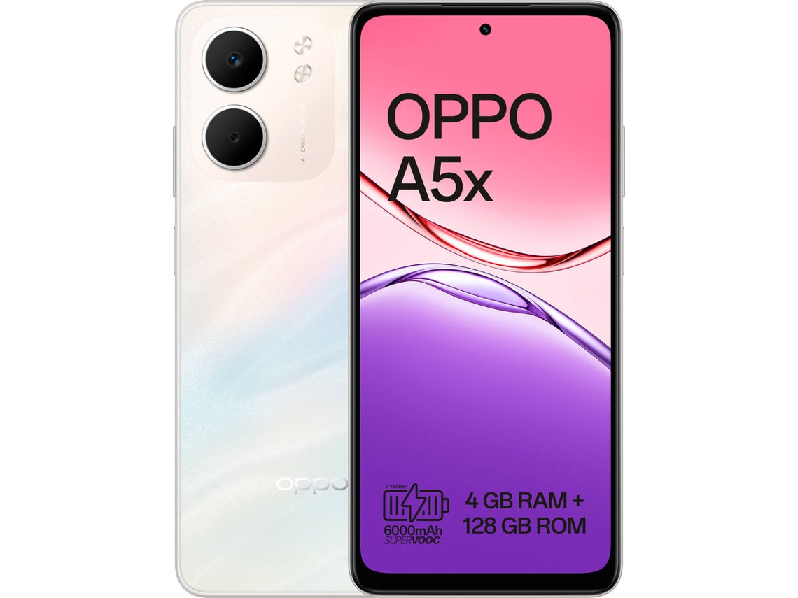 Smartphone OPPO A5x  (6.67'' - 4 GB - 128 GB - Blanco)