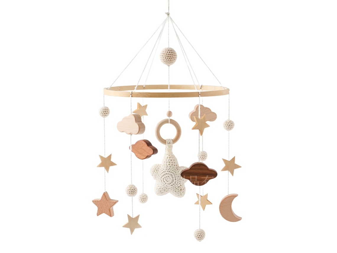 Campana De Cama Estrellada Estilo Cuna De Madera Para Bebé Cuich