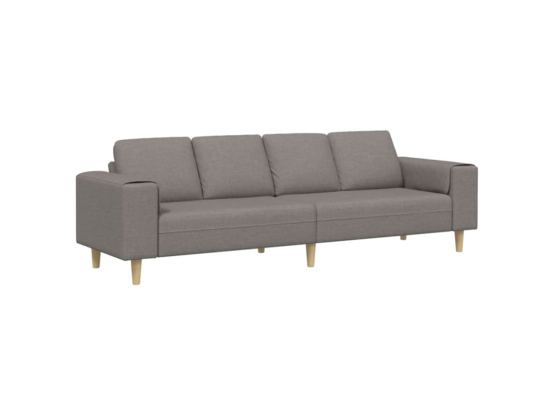 Maison Exclusive - Sofá De Sala De Estar Cinzento-acastanhado 250 X 77 X 76 Cm
