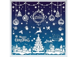 Adornos Navideños Para Ventanas, 244 Piezas, Autoadhesivos, Reutilizables, De Doble Cara, Ergonómicos Y Fáciles De Usar.