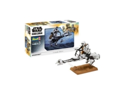 Maqueta De Ciencia Ficción Revell Speeder Bike Star Wars Plástico Blanco