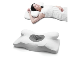 Almohada Ergonómica De Espuma Viscoelástica Con Contorno Para Dormir. Almohada Ergonómica Para El Cuello
