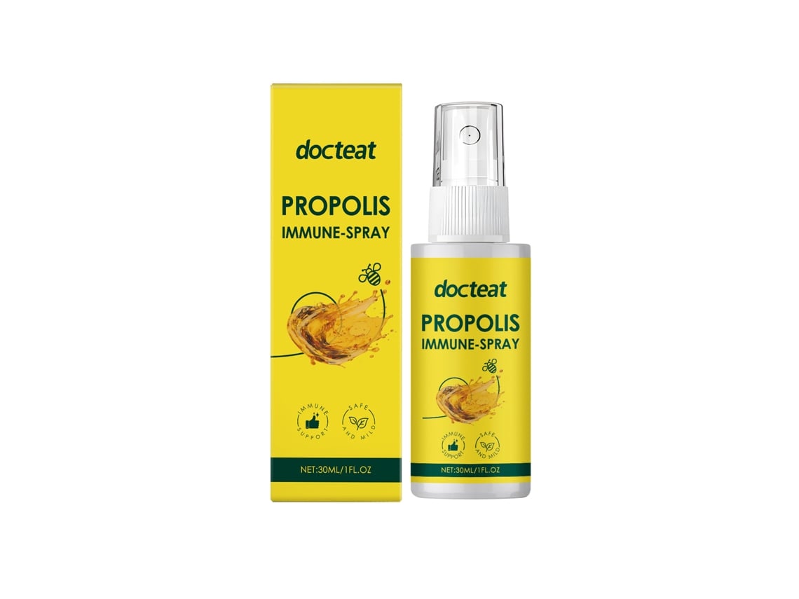 Spray oral de propóleo para fortalecer el sistema inmunitario.