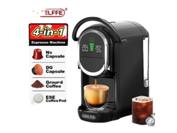 Cafetera de cápsulas Cafelffe, presión de 19 bares, preparación de café caliente y frío, OEM UE