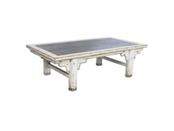 Mesa Centro Olmo Macizo Ratán Decape 167x90x50cm