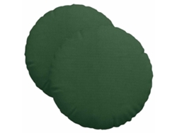 Cojines para asiento, 2 unidades, verde oscuro, Ø 40 cm, HARLANV1