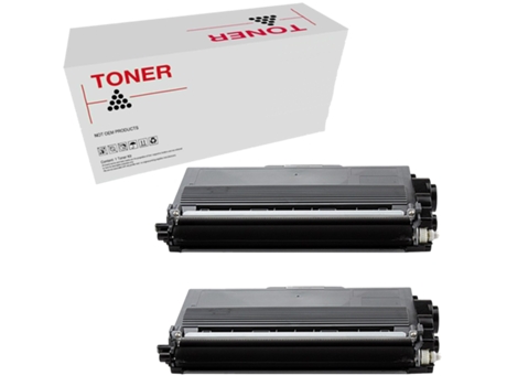 Pack 2 Tóners Compatibles TN3390 Brother TN3390 para Dcp 8250Dn Hl 6180Dw Hl 6180Dwt