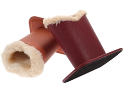 Soporte Gafas Sintética Felpa Resistente Arañazos Juego 2 Piezas Elegante Diseño Vertical Mesita Noche Piel