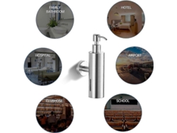 Dispensador de jabón de pared Rosewell de acero inoxidable y níquel cepillado para baño y cocina