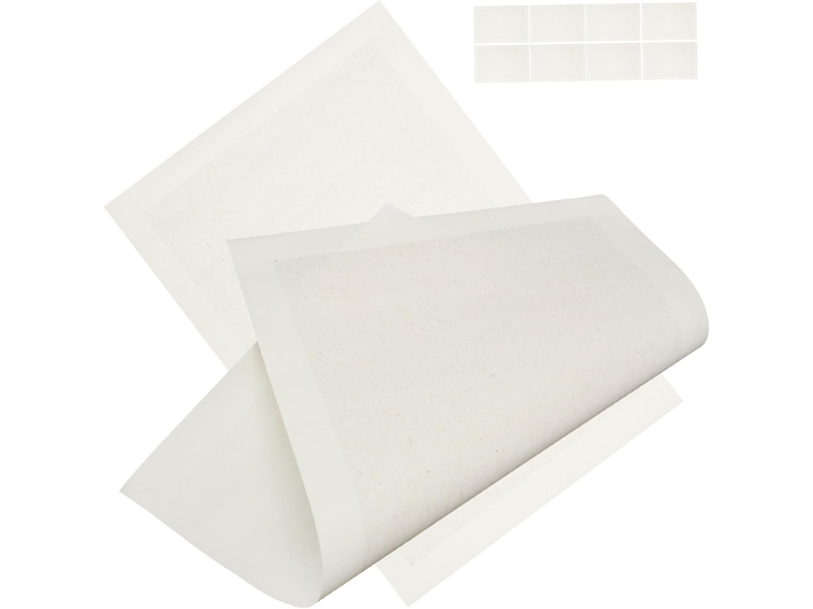 Papel Xuan Profesional Grueso, 10 Hojas, 4 Paneles, 3 Paneles, Exterior Blanco