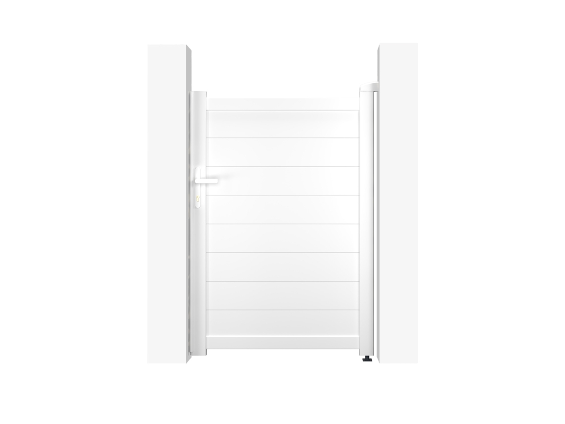 Puerta peatonal blanca EIGER 1m H.140cm