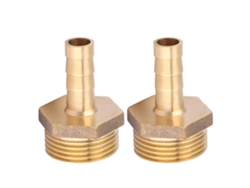 2pcs Conector De Rosca Macho G3/4 De Latón Con Barba Para Tuberías, 10mm, Gas Y Líquido