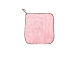 Toalla De Mano De Cocina Colgante, Superabsorbente, Suave Forro Polar Coral, Rosa, 27x24cm