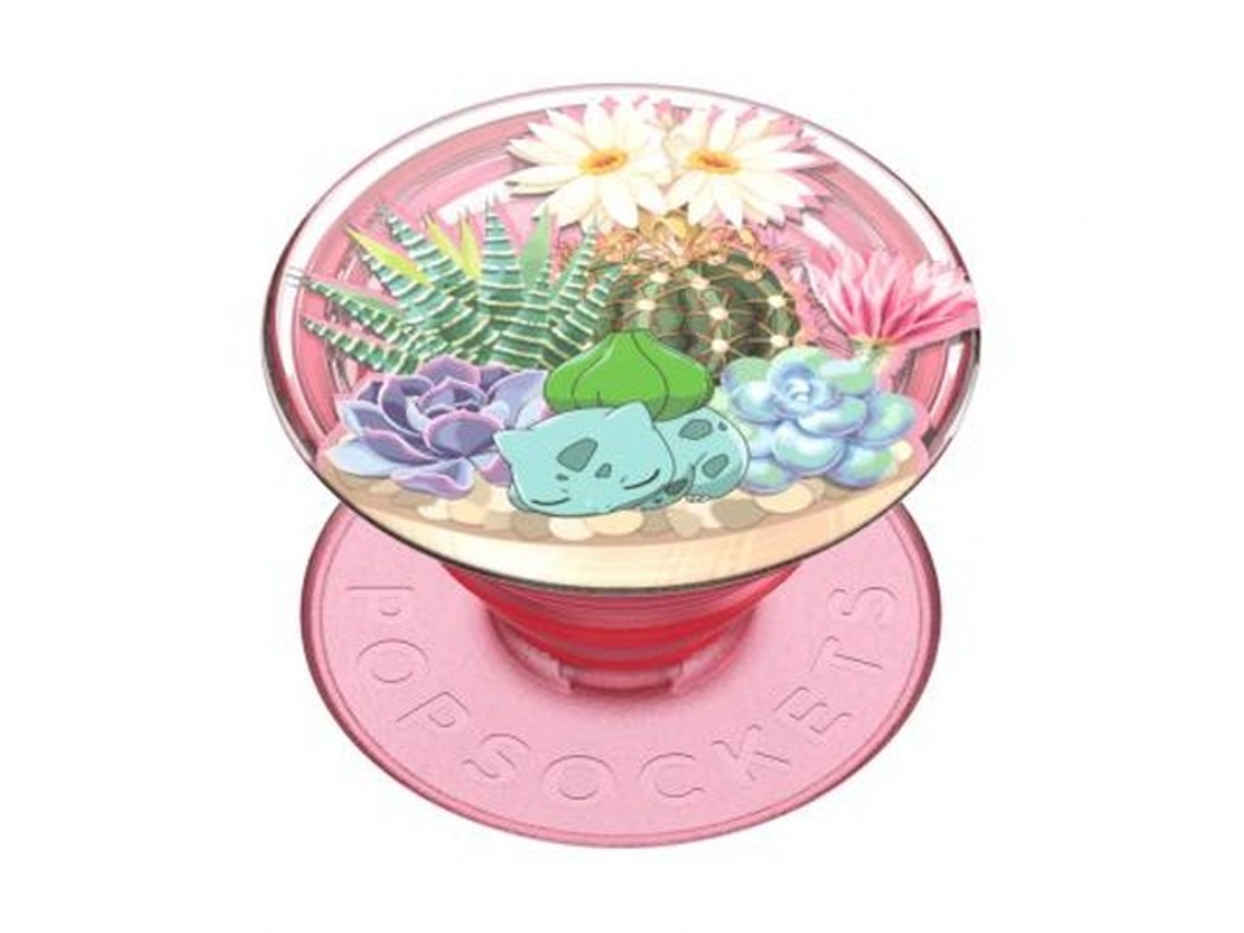 POPSOCKETS Pop Grip para Smartphones Estándar Bulbasaur Pokémon Terrario Multicolor