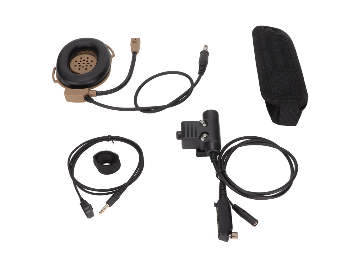 Auriculares Ajustables De Alta Resistencia Para Casco De Motocicleta, De Un Solo Oído, Para Uso Militar Y Caza Al Aire Libre.