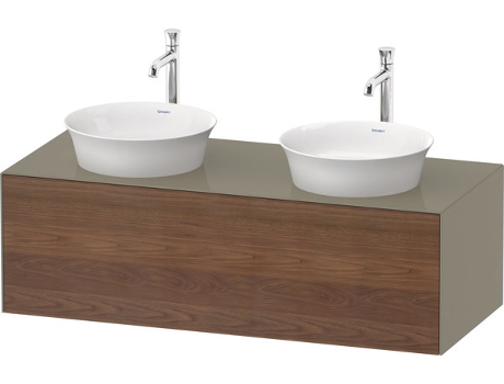 DURAVIT Tulip blanco, mueble de pared, ancho 1300 x fondo 550mm, con 1x extraíble, con tecnología tip-on, WT4978B