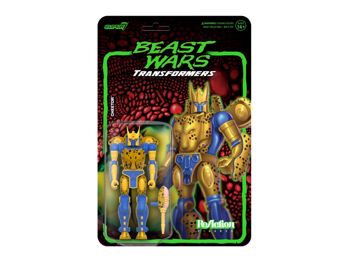 Figura Super7 TRANSFORMERS: Beast Wars Cheetor Reacción 3.75