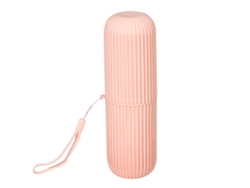 Vaso Para Cepillos De Dientes Portátil De Gran Capacidad, Multifuncional, Para Viajes, Escuela, Baño, Rosa.