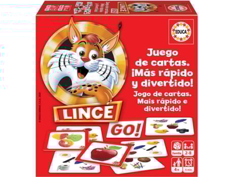 Juego de Mesa EDUCA Lince GO (Edad Mínima: 4 Años - Dificultad: Baja)