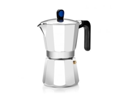 Cafetera italiana de aluminio Induction Express M860009 de 9 tazas Cafetera de aluminio Monix M860009 de 9 tazas compatible con Monix