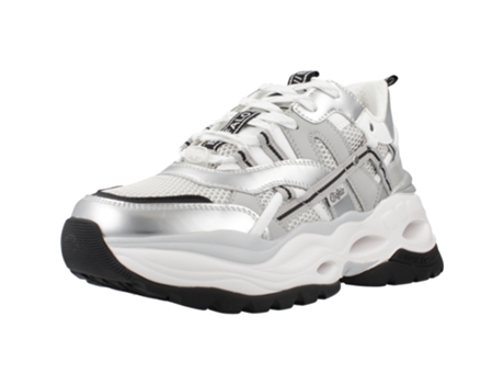 Zapatos de Mujer BUFFALO Triplet Hollow Tecido Plateado (36)