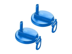 Tapas para latas de refresco con pajita, tapas para cerveza y jugo, tapas para latas de refresco con pajita Rosewell Blue