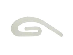 Gancho cortina plastico para riel caja 1000