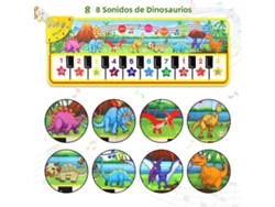 Tapete musical multifuncional para piano infantil, teclado de piano de suelo con teclado MIDI (100 x 36 cm)