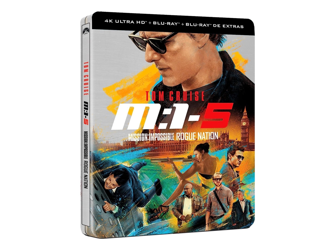 Blu Ray Mission: Impossible Rogue Nation Steelbook 4K Ultra Hd + Blu Ray Extras - Mision Imposible 5: Nacion Secreta Rogue Nation