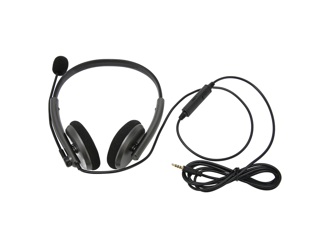 Auriculares Elegantes De Alta Definición Con Cancelación De Ruido Y Protección Auditiva Para Centros De Llamadas, Color Gris Espacial, 3,5 Mm.