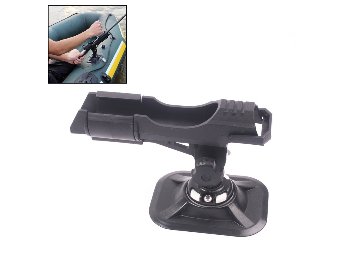 Soporte Ajustable Para Cañas De Pescar Para Embarcaciones Con Ángulo De Rotación De 360°, Compatible Con Kayaks Y Botes.