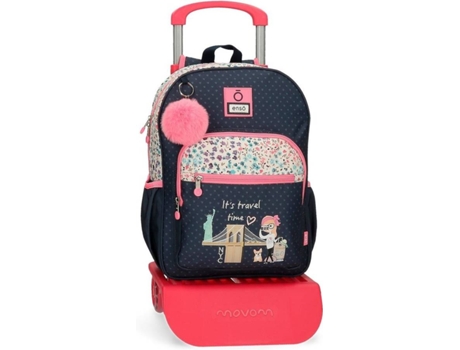 Mochila con Trolley ENSO Travel Time (Azul - 30x38x12 cm)
