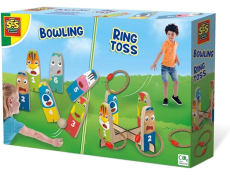 Juego Aire Libre SES Bowling y Lanzamiento de anillos (Edad Minima: 4 años)