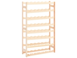 Bodega de vinos para 56 botellas de madera de pino DKD HOME DECOR