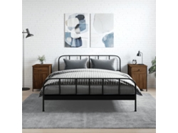 Mesitas de Noche 2Pzs 40X42X60Cm Deriv.Madera Roble Marrón