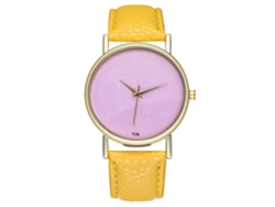 Reloj De Pulsera De Silicona Para Mujer Con Esfera Redonda, Cuarzo Oro Rosa, Estilo Casual.