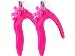 2 Tijeras Ajustables De Acero Inoxidable Para Uñas Acrílicas Con Cubierta Protectora Y Soporte Para Uñas.