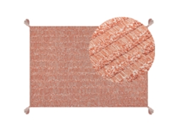Alfombra de pelo corto BELIANI Mugla de Algodón Naranja 160x230