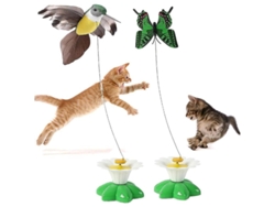 Plataforma interactiva para gatos 2026: Pájaro eléctrico giratorio, plataforma voladora para gatos, divertida plataforma de caza para mascotas.