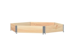 Collar De Palet VIDAXL Marrón Madera de pino (160x160 cm)