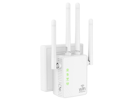 Amplificador de señal WiFi Extender de hasta 5000 pies cuadrados y 46 dispositivos, extensor de rango WiFi, repetidor de Internet inalámbrico, BISB...