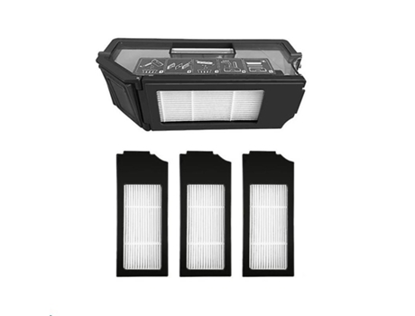 Panos de esfregão com filtro de caixa de poeira para ecovacs deebot x1 turbo/robô omni