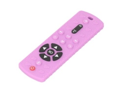 Juguete Para La Dentición Con Forma De Mando A Distancia De Tv, Silicona Segura, Juguete Sensorial Educativo Para Bebés, Rosa.