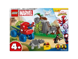 LEGO Marvel: Spidey And His Amazing Friends Equipa Spidey – Resgate com Veículo Dinossauro Todo-o-Terreno (136 peças)