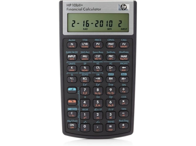 Calculadora Financiera HP 10bII+ Negro