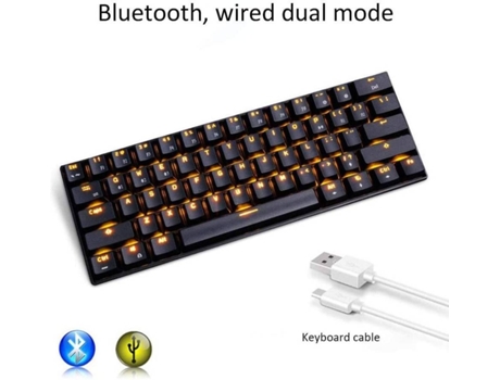 Teclado CHRONUS JPL12 (Inalámbrico - Blanco)
