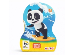 Puzzle Panda No Fundo Do Mar - 44 Peças Olivo 78 Multicores