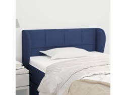 Cabecero De Tela Azul 103x23x78/88 Cm