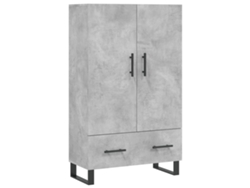 Maison Exclusive - Aparador Alto Madera De Ingeniería Gris Hormigón 69,5x31x115 Cm
